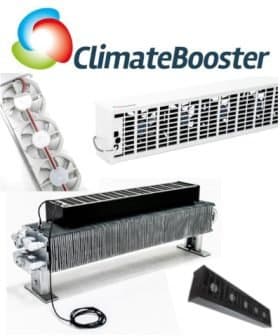 ClimateBooster radiator ventilator overzicht collectie