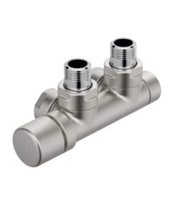 Zehnder radiator onderaansluiting - 1/2" 3/4 Euroconus haaks (rechts) RVS