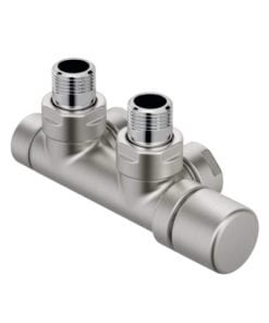 Zehnder radiator onderaansluiting - 1/2" 3/4 Euroconus haaks (links) RVS